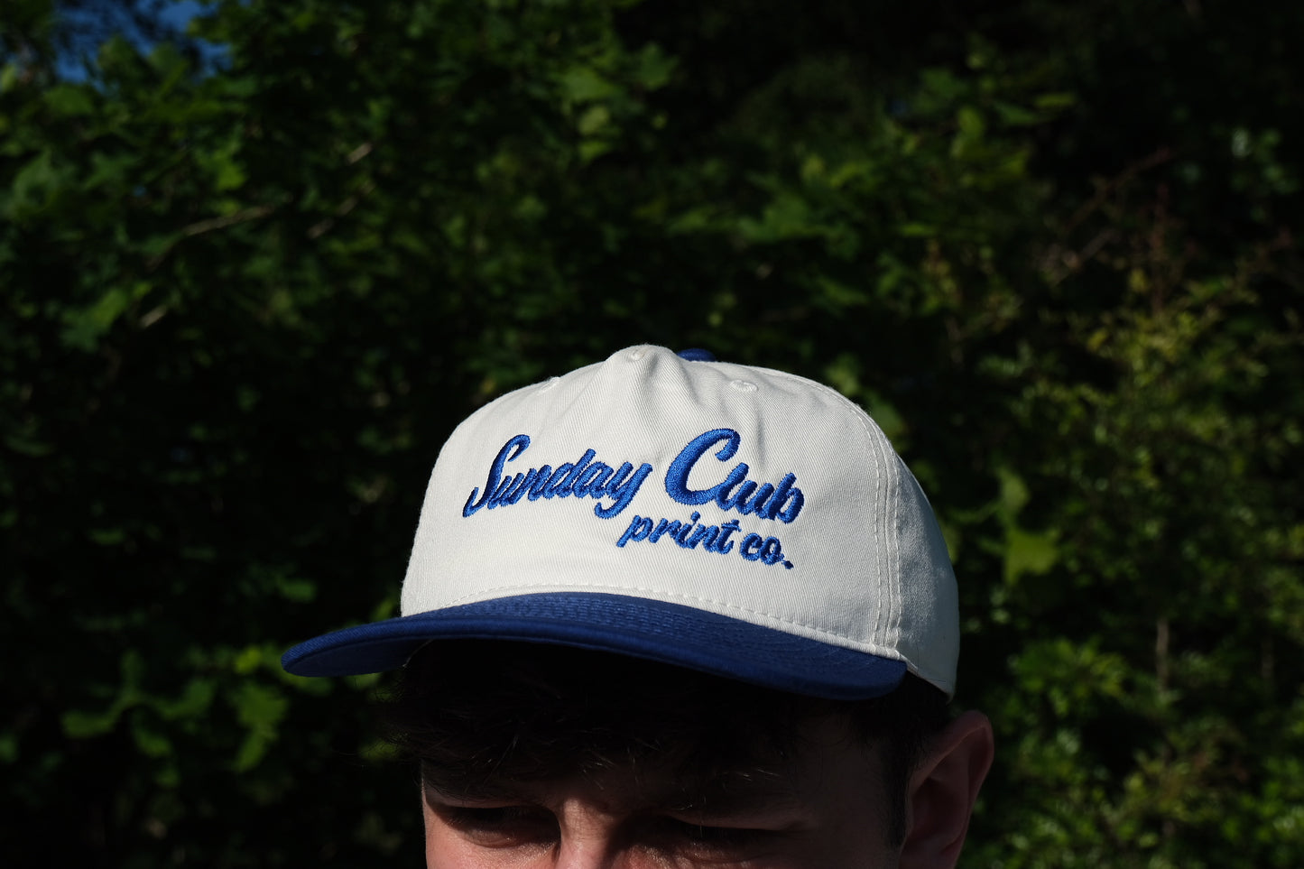 Two Tone 5-Panel Cap / Blue