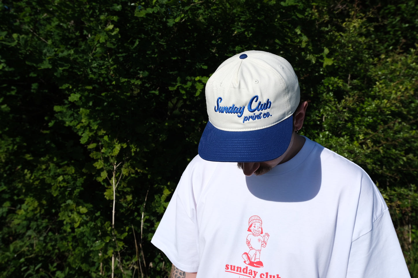 Two Tone 5-Panel Cap / Blue