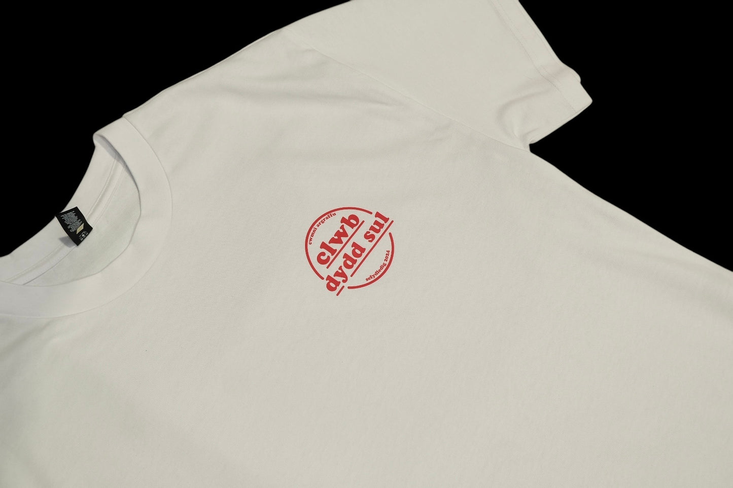 Welsh Dragon White Heavy Tee