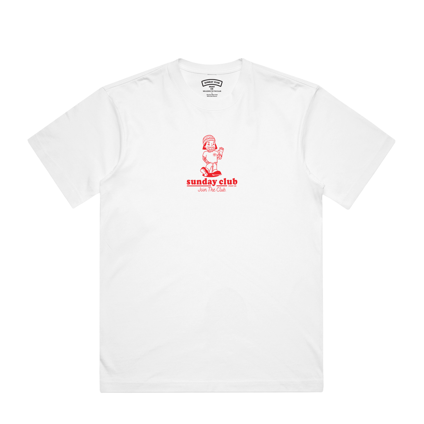 Sunday Club Core Box Tee / Red