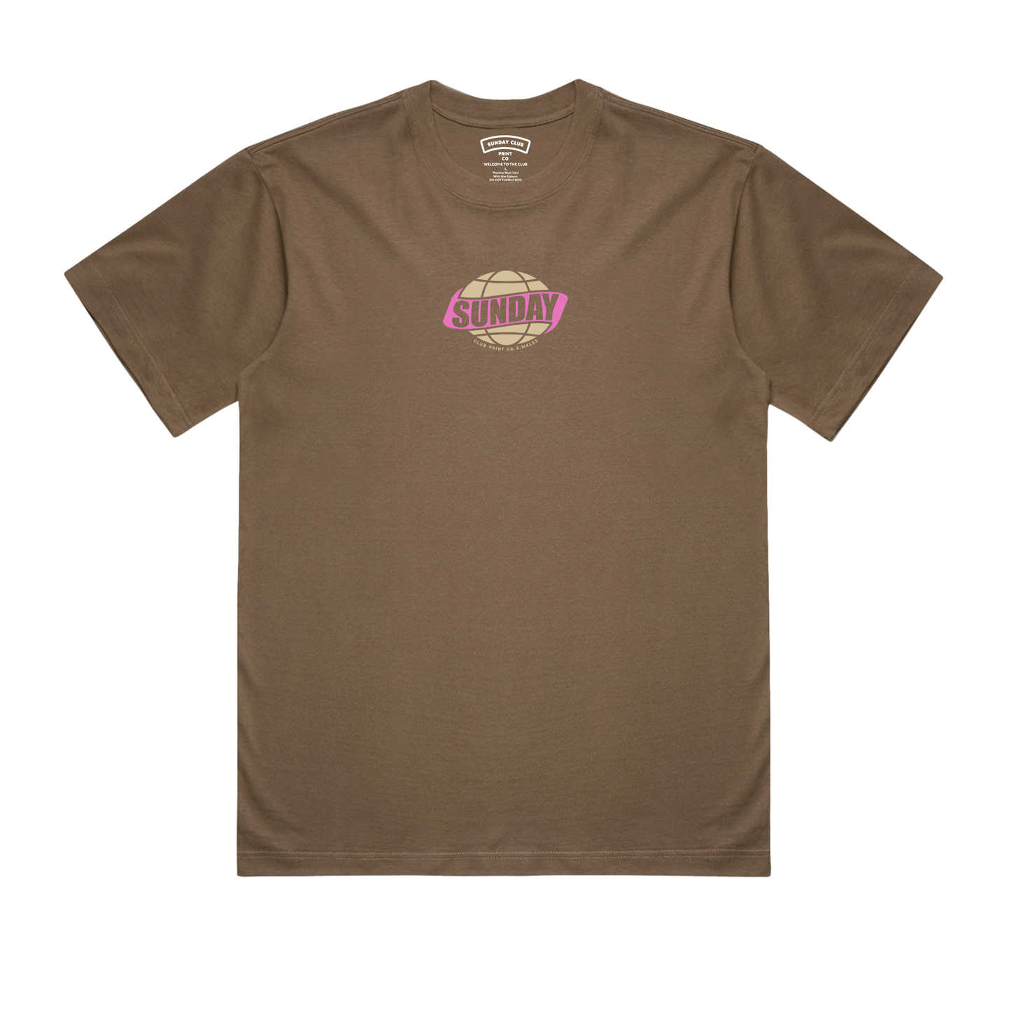 Globe Box Tee / Brown
