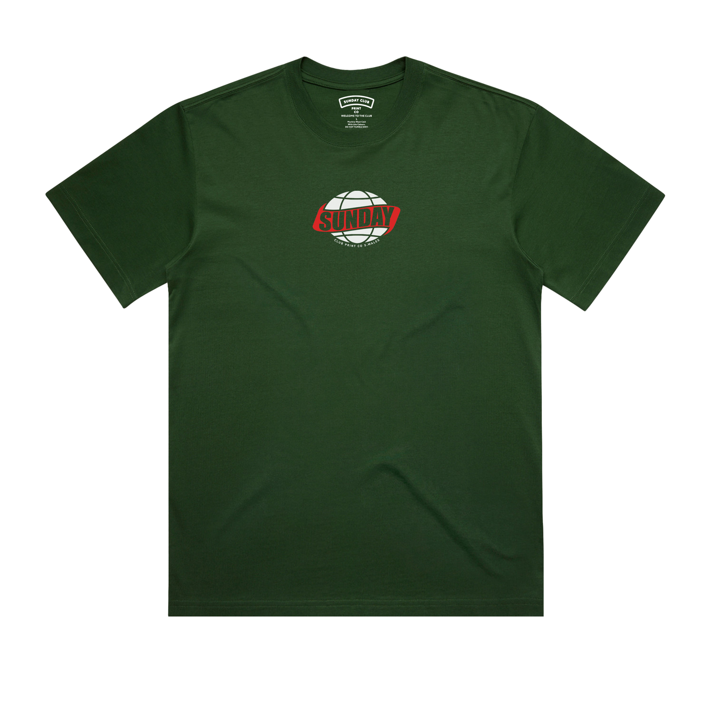 Globe Box Tee / Green