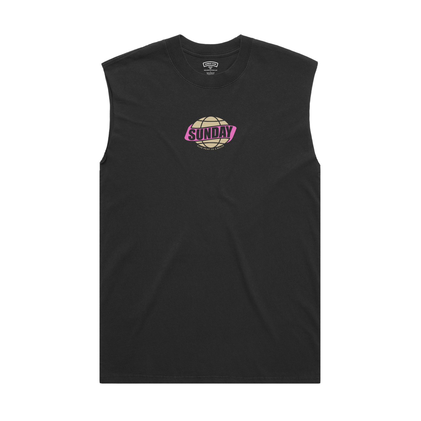 Globe Heavy Faded Tank / Black