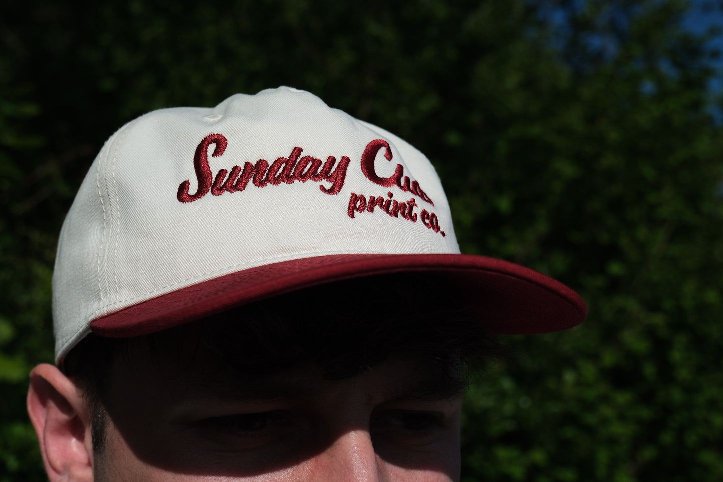 Two Tone 5 Panel Cap / Red