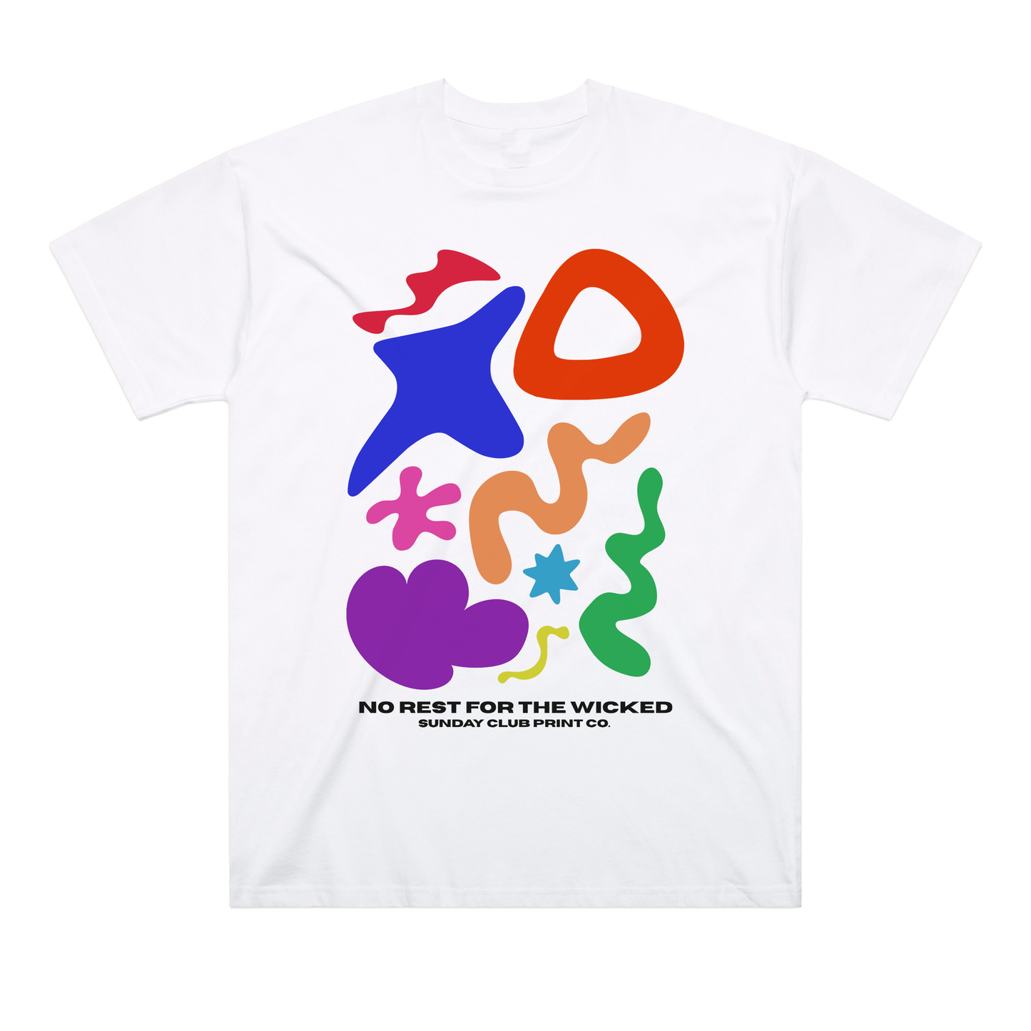 Oversized Boxy Heavyweight Squiggle Tee
