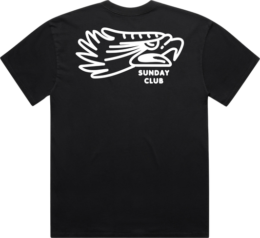 Sunday Club Eagle Tee / Faded Black