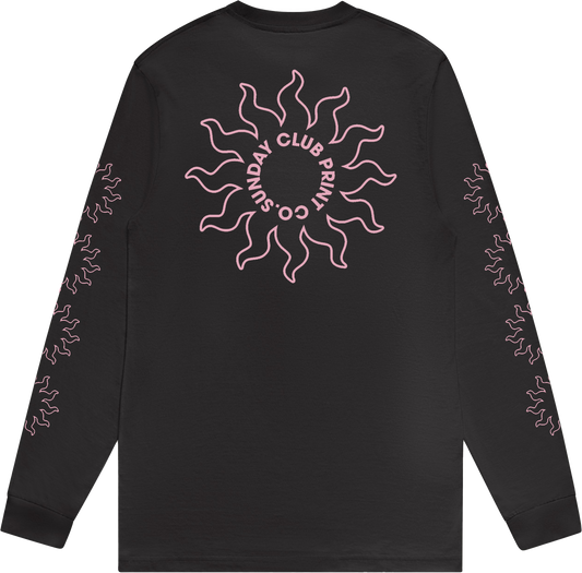 Sunny Coal Long Sleeve Tee / Pink