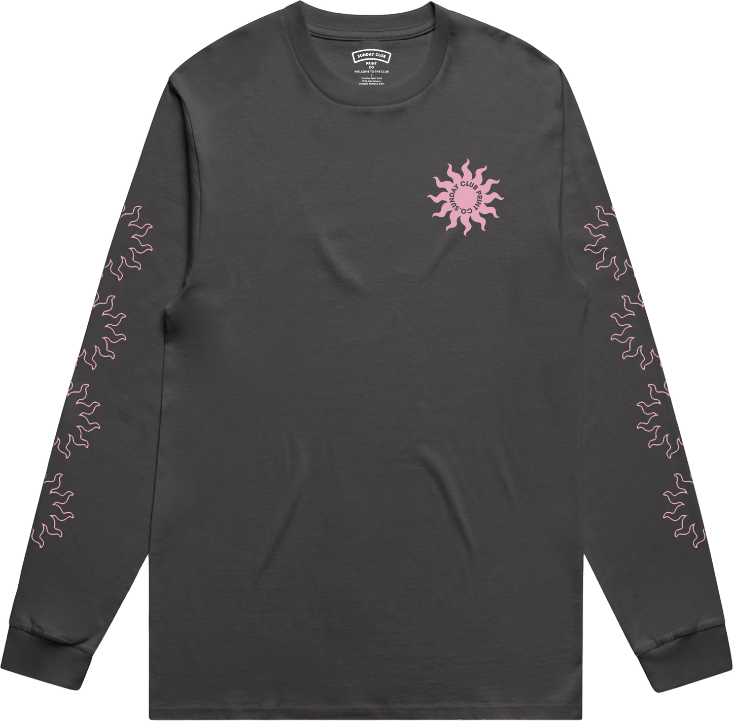 Sunny Coal Long Sleeve Tee / Pink