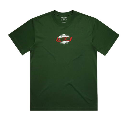 Globe Box Tee / Green