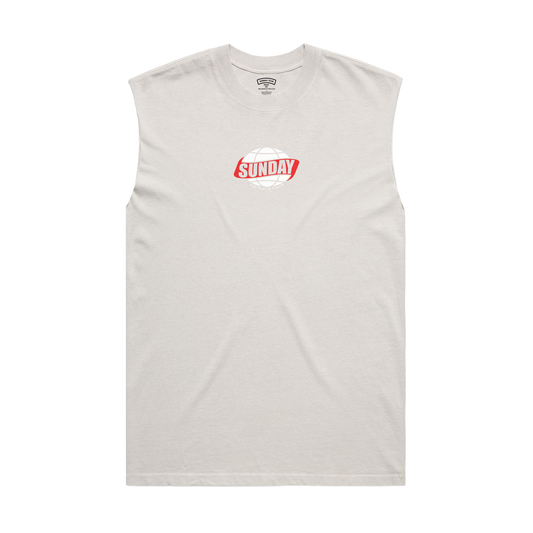 Globe Heavy Faded Tank / Stone