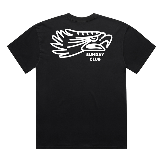 Sunday Club Eagle Tee / Faded Black