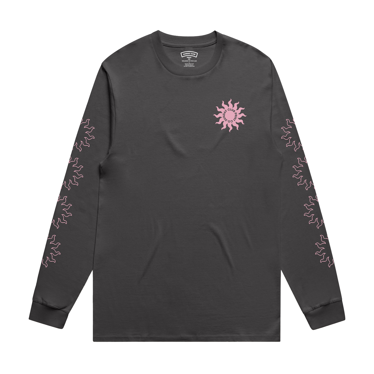 Sunny Coal Long Sleeve Tee / Pink
