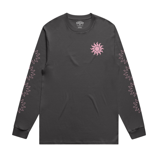 Sunny Coal Long Sleeve Tee / Pink